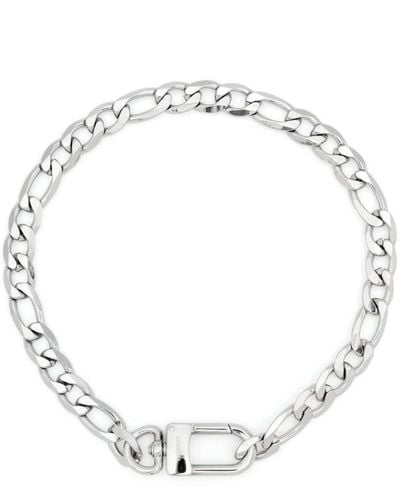 DARKAI Figaro-link-chain Choker Necklace - White