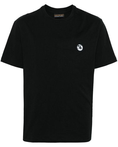 Save The Duck Caius Logo-print T-shirt - Black