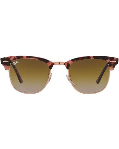 Ray-Ban Clubmaster D-frame Sunglasses - Pink