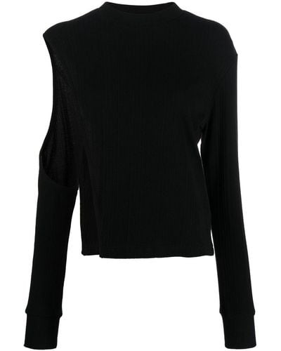 Eckhaus Latta Sweater Met Print - Zwart