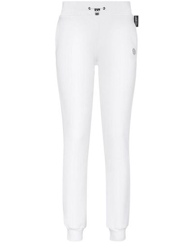 Philipp Plein Logo-embroidered Track Trousers - White
