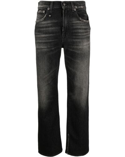 R13 Jeans mit geradem Bein - Schwarz