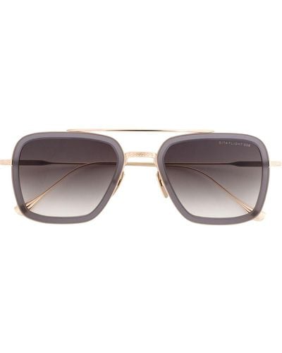 Dita Eyewear Flight 006 Square-frame Sunglasses - Metallic