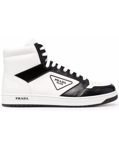 Prada Sneakers mit Kontrastdetails - Schwarz