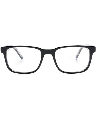 Tommy Hilfiger スクエア眼鏡フレーム - ブラック