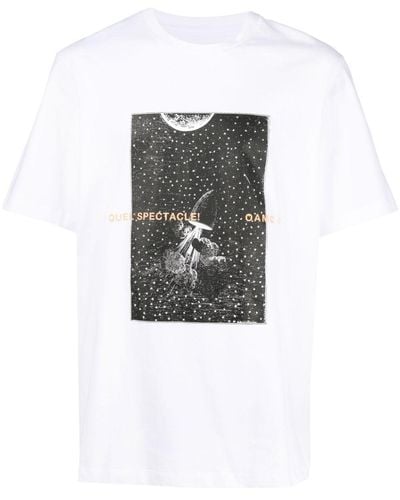 OAMC T-shirt Orbital imprimé - Blanc