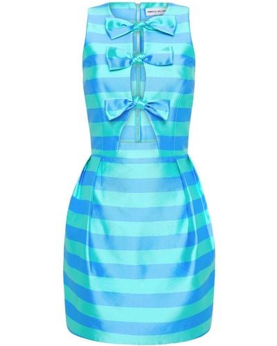 Rebecca Vallance Seychelles Bow-embellished Minidress - Blue