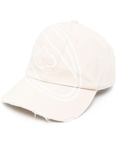 DIESEL Basecap aus aufgerautem Twill - Natur