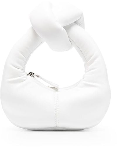 A.W.A.K.E. MODE Knotted Faux-leather Bag - White