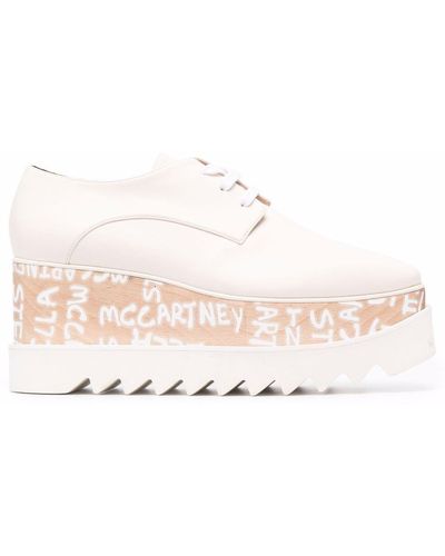 Stella McCartney Derby-Schuhe mit Logo - Mehrfarbig