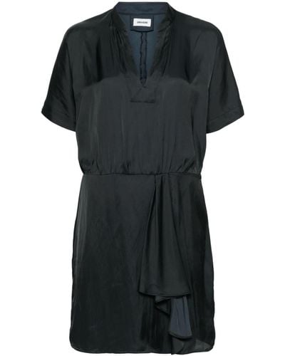 Zadig & Voltaire Raito Satin Mini Dress - Black