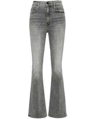 Mother Weekender Skimp High-rise Flared Jeans - Gray