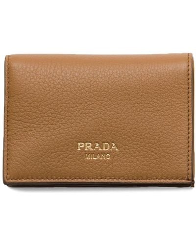 Prada Small leather wallet - Braun