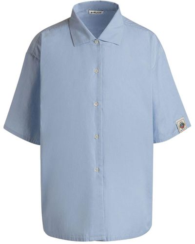 Bally Katoenen Overhemd - Blauw