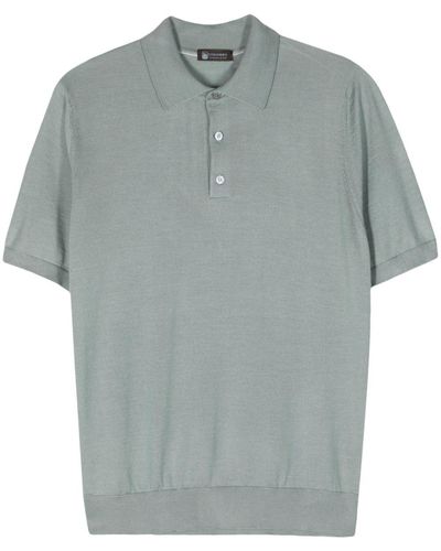 Colombo Cashmere-blend Polo Shirt - Gray