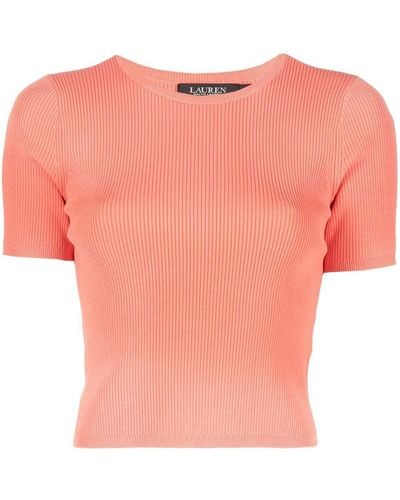 Lauren by Ralph Lauren Yuzepa Short-sleeve Sweater - Pink