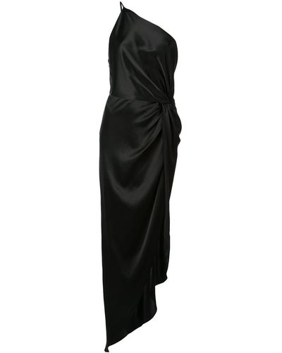 Michelle Mason Twist Knot Gown - Black