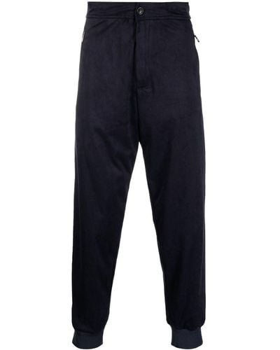 Giorgio Armani Pantalones ajustados con cintura elástica - Azul