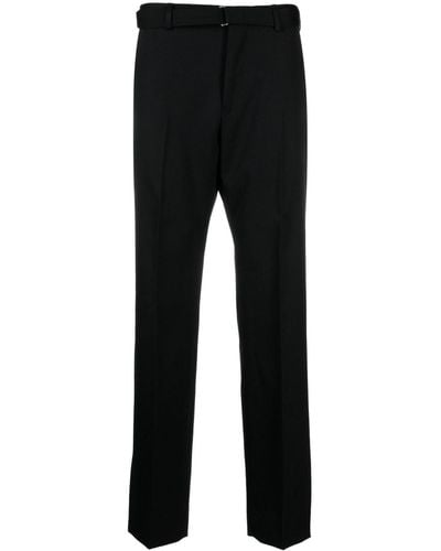 Lanvin Twill-weave Wool Tailored Trousers - Black