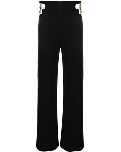 Agent Provocateur Anastacia Chain-detail Flared Pants - Black