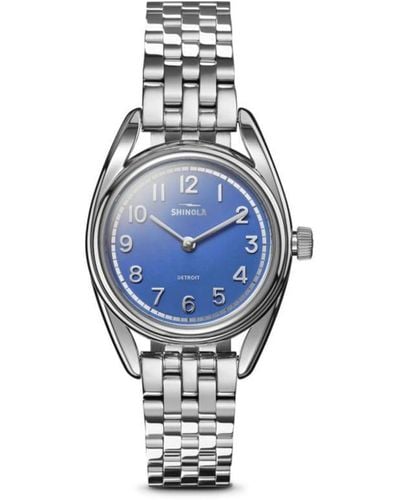 Shinola Reloj The Derby de 30.5 mm - Azul