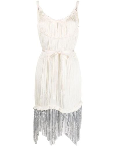 Rabanne Chainmail Sleeveless Minidress - White