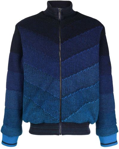 Missoni High-neck Padded Jacket - Blue