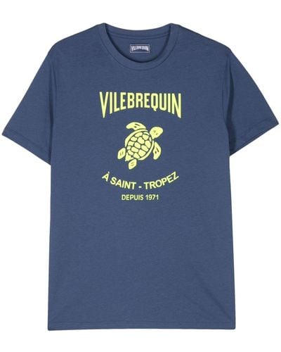 Vilebrequin T-shirt con stampa - Blu
