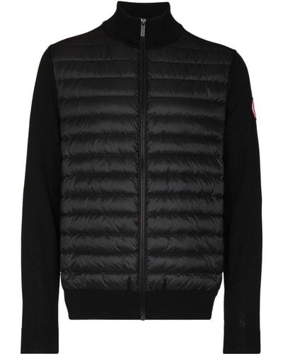 Canada Goose Hybridge Knitted Padded Jacket - Black