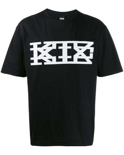 KTZ T-shirt con stampa - Nero