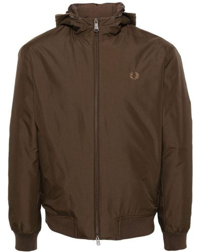 Fred Perry Giacca con ricamo Brentham - Marrone