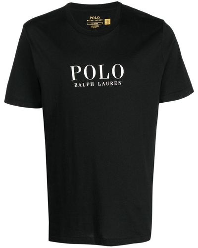 Polo Ralph Lauren T-shirt en coton à logo imprimé - Noir