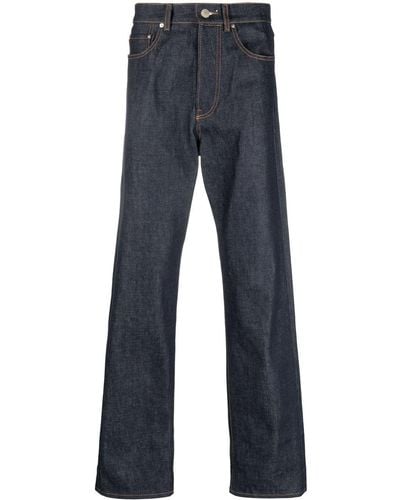 KENZO Straight-Leg-Jeans mit Logo-Patch - Blau