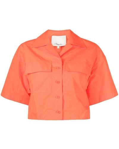 3.1 Phillip Lim Camisa corta de manga corta - Naranja