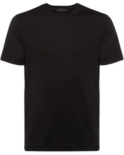 Prada T-Shirt mit rundem Ausschnitt - Schwarz