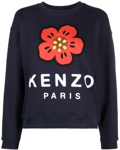 KENZO ロゴ スウェットシャツ - ブルー