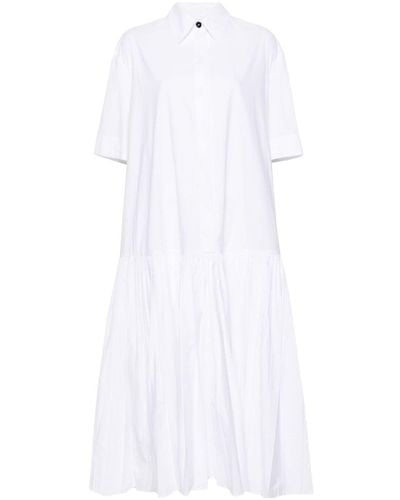 Jil Sander Hemdkleid mit tiefer Taille - Weiß