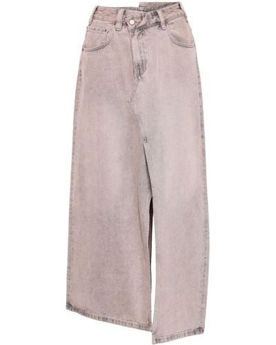 JNBY Asymmetric-design Cotton Skirt - Pink