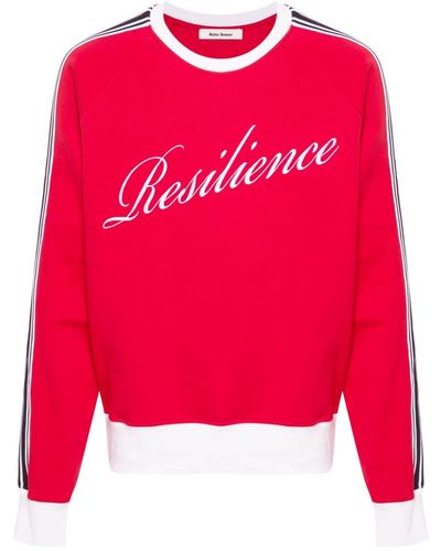 Wales Bonner Resilience Organic Cotton Sweatshirt - Red