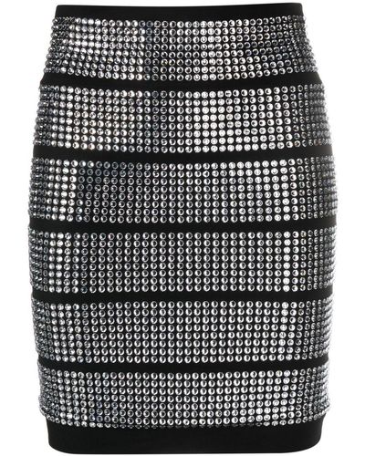 Alexandre Vauthier Crystal-embellished Mini Skirt - Black