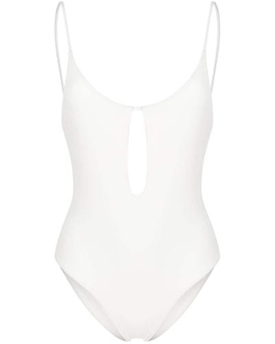 Anemos The Keyhole Open-back Swimsuit - White