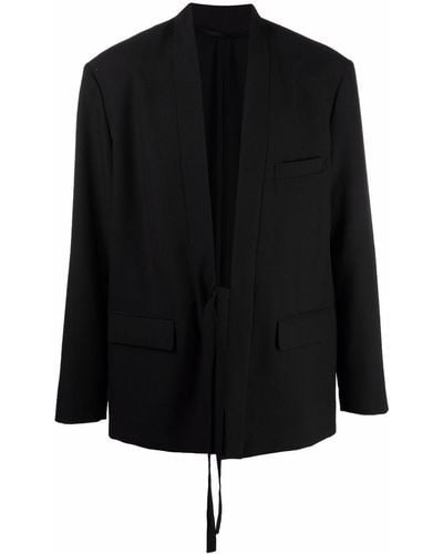 Ambush Blazer con cintura lazada - Negro