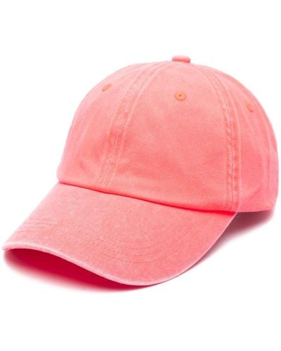 Acne Studios Logo-embroidered Cotton Cap - Pink