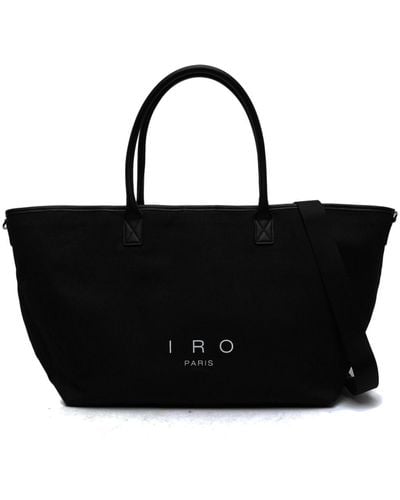 IRO Large Cab Canvas Tote Bag - Black