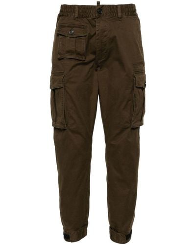 DSquared² Urban Cyprus Tapered Cargo Trousers - Green