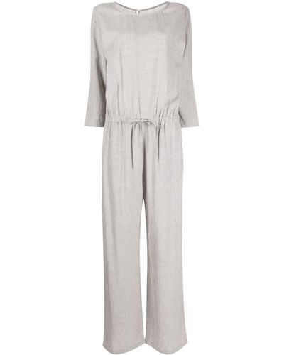 James Perse Jumpsuit Met Trekkoordtaille - Grijs