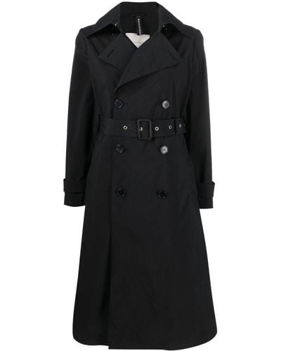 Mackintosh Long-sleeved Coat - Black