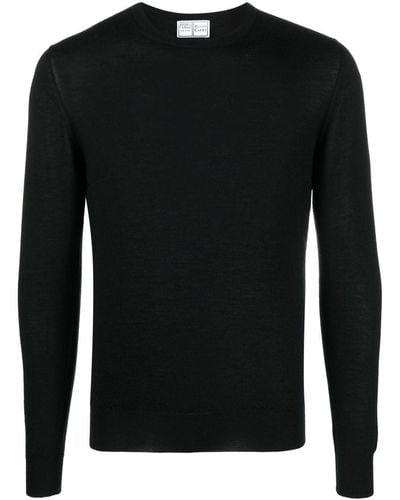 Fedeli Round-neck Sweater - Black