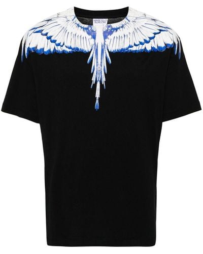 Marcelo Burlon T-shirt Met Vleugelprint - Zwart