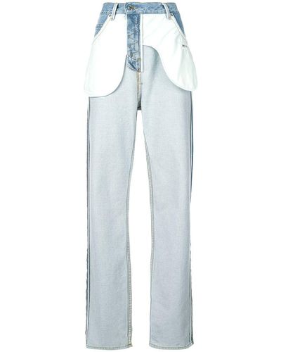 Helmut Lang Inside Out Front Pockets Jeans - Blue